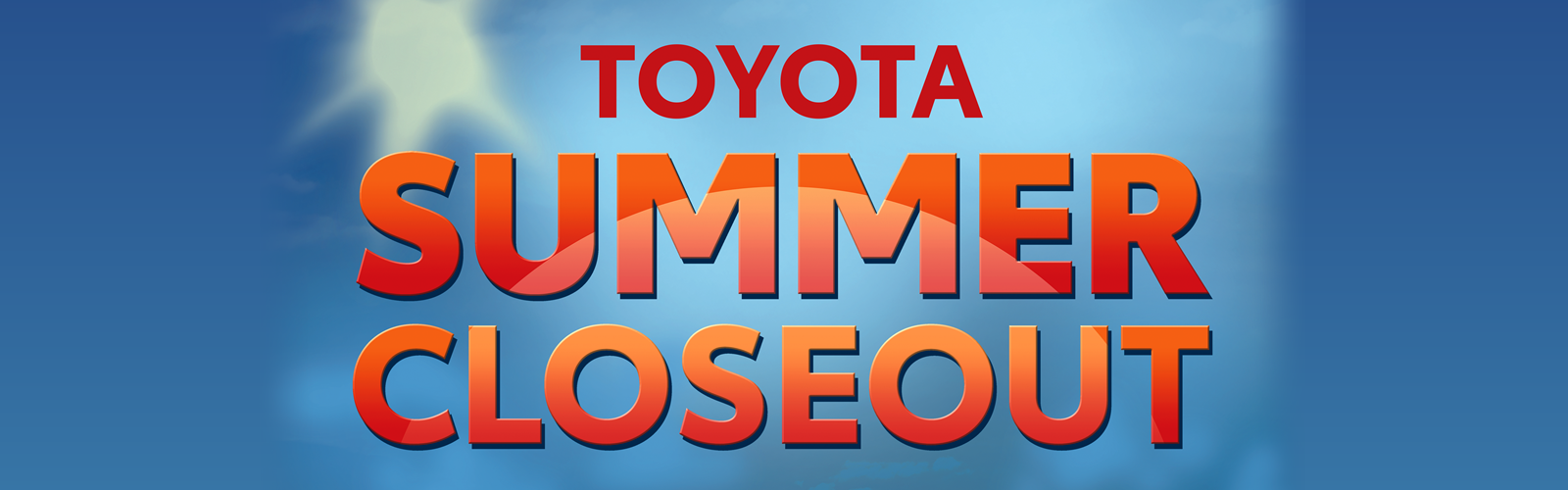 Toyota Summer Closeout Sales Event